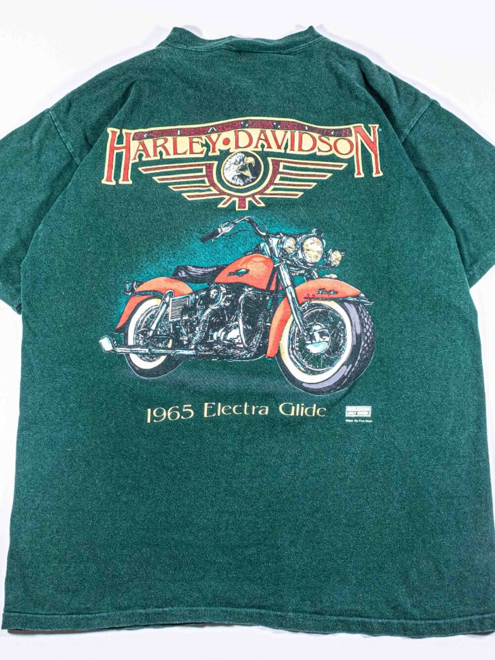 Vintage 90s Harley Davidson Electra Glide Henley T-Shirt Mens Large Motorcycle